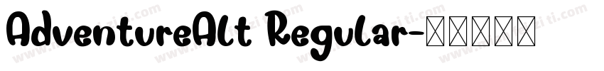 AdventureAlt Regular字体转换